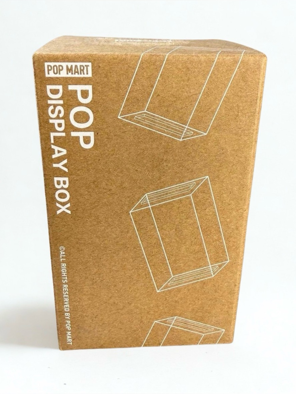 Brand NEW- Authentic POP MART Acrylic Display Box- Embossed Top & Base